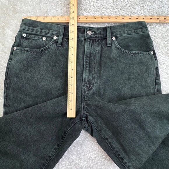 Madewell The Perfect Vintage Straight Jean Acid Wash Steel Green 32 NEW - Picture 11 of 13